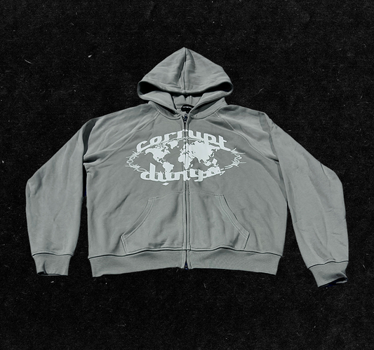Grey OG zip up hoody